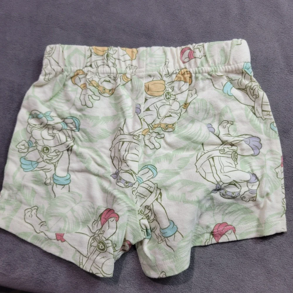 Nickelodeon TMNT Toddler Boys 2T Tropical Ninja Turtles‎ Shirt and Shorts Set